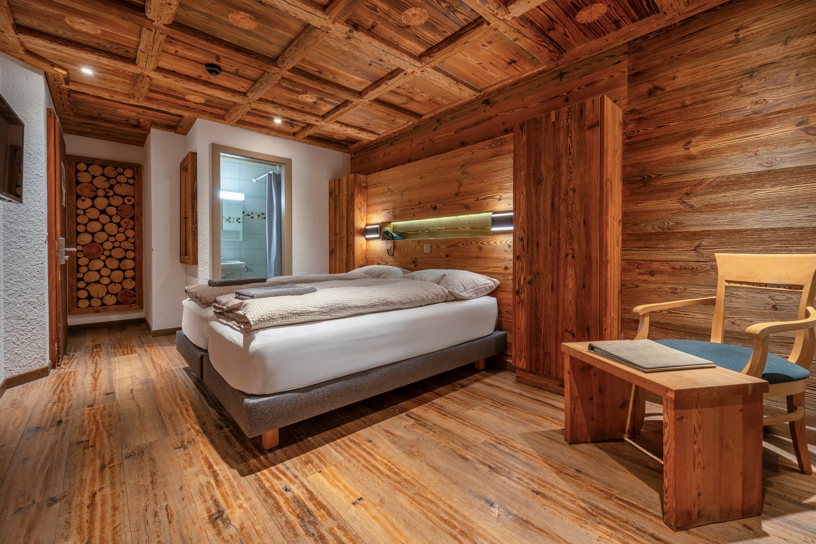 Standard Corner, chambre de 16 m² au Grand Chalet de Leysin