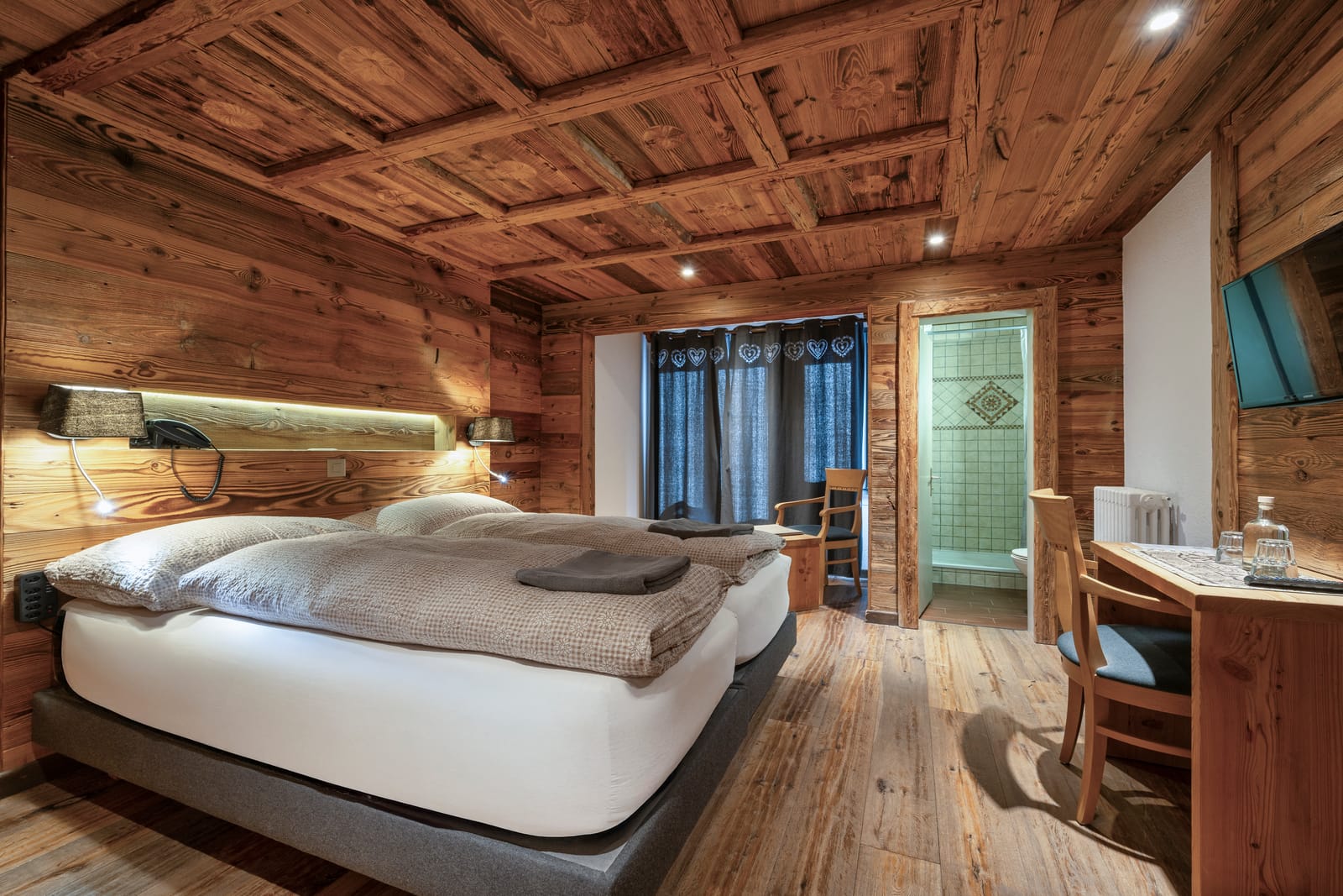Standard Sud, chambre de 16 m² au Grand Chalet de Leysin